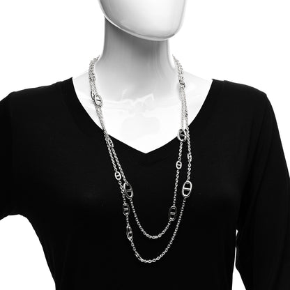 Hermes Sterling Silver Farandole Necklace 160 2 of 4