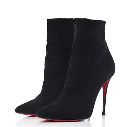 Christian Louboutin Suede So Kate Booty 100 Ankle Boots 38 Black 3 of 11