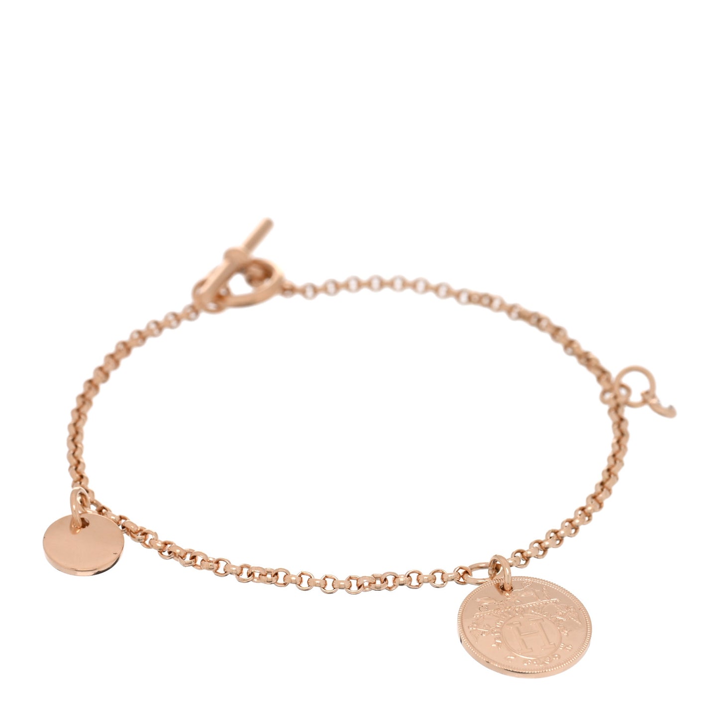 18K Rose Gold Diamond PM Ex-Libris Bracelet ST