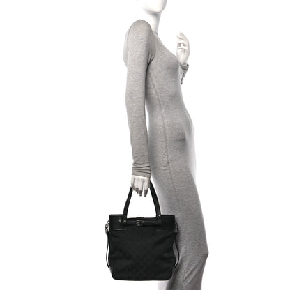 Gucci Monogram Small Bucket Tote Black 2 of 10