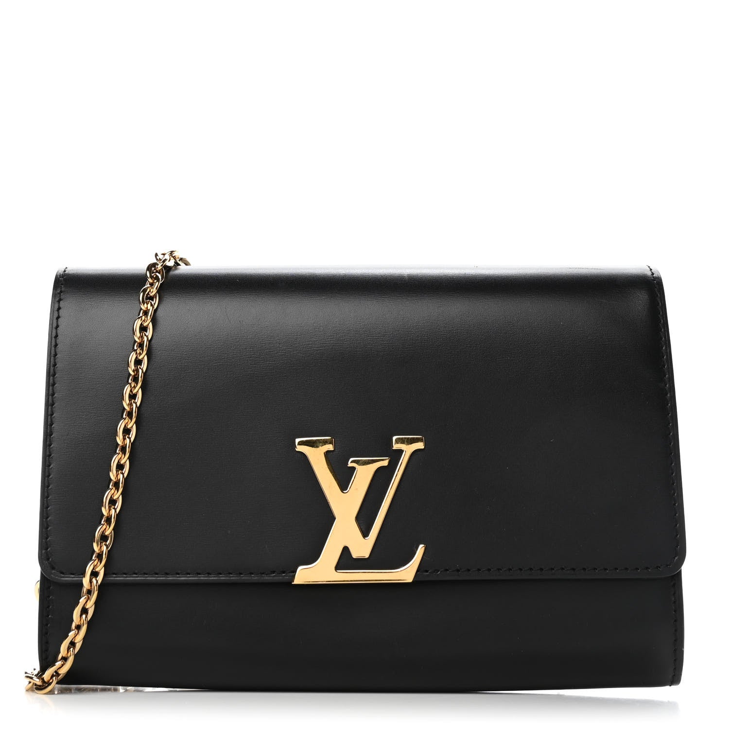 Louis Vuitton Calfskin Chain Louise GM Black 1 of 4