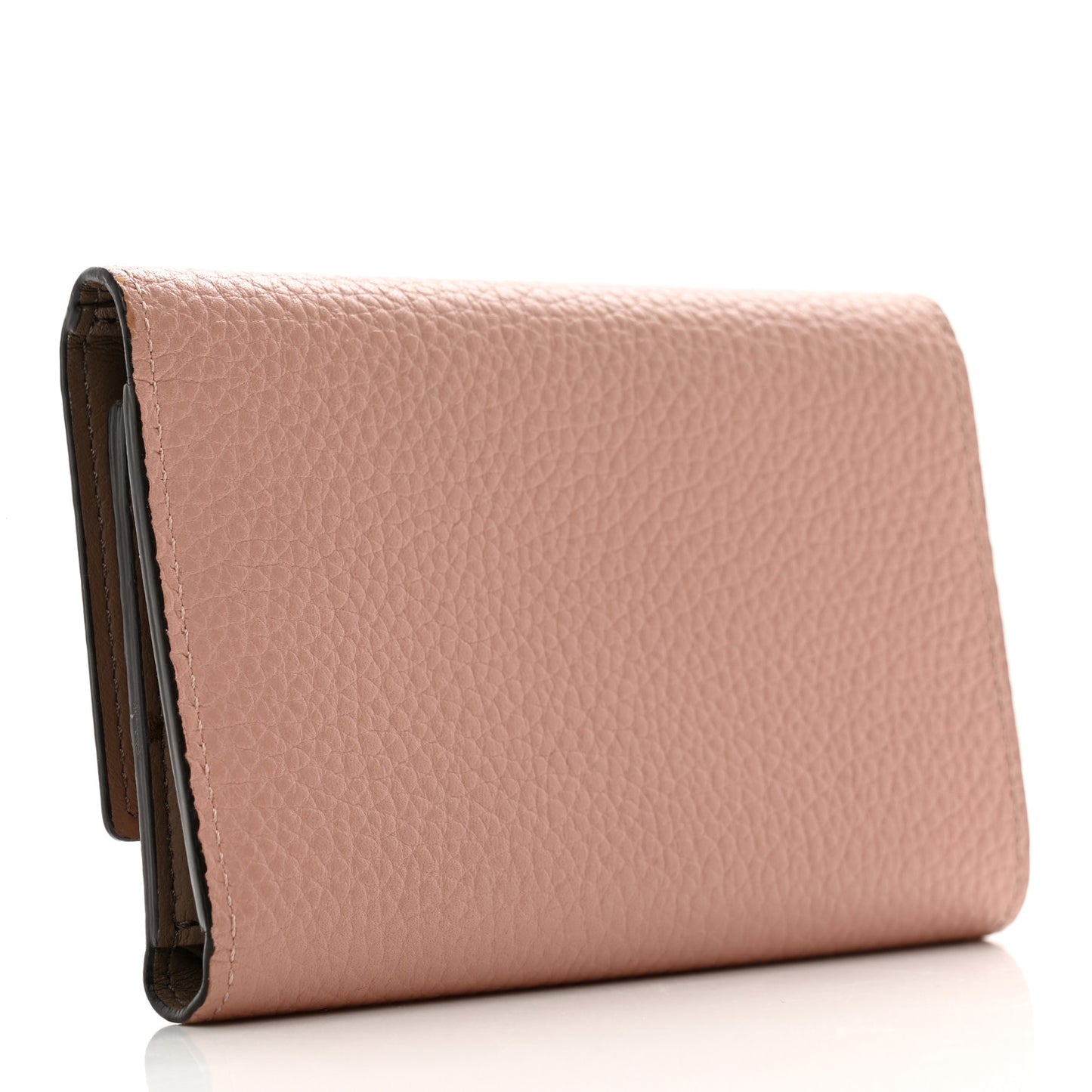 Taurillon Capucines Compact Wallet Magnolia