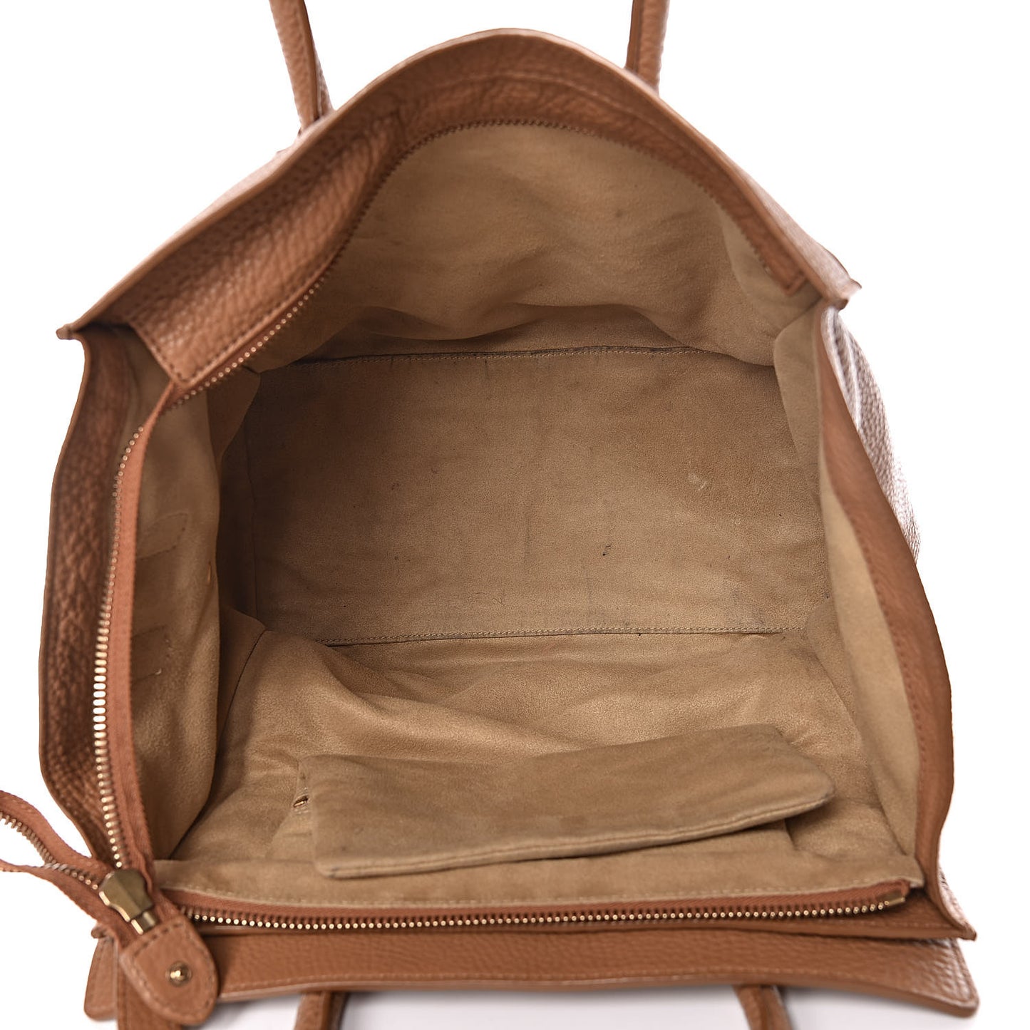 Pebbled Calfskin Mini Luggage Camel