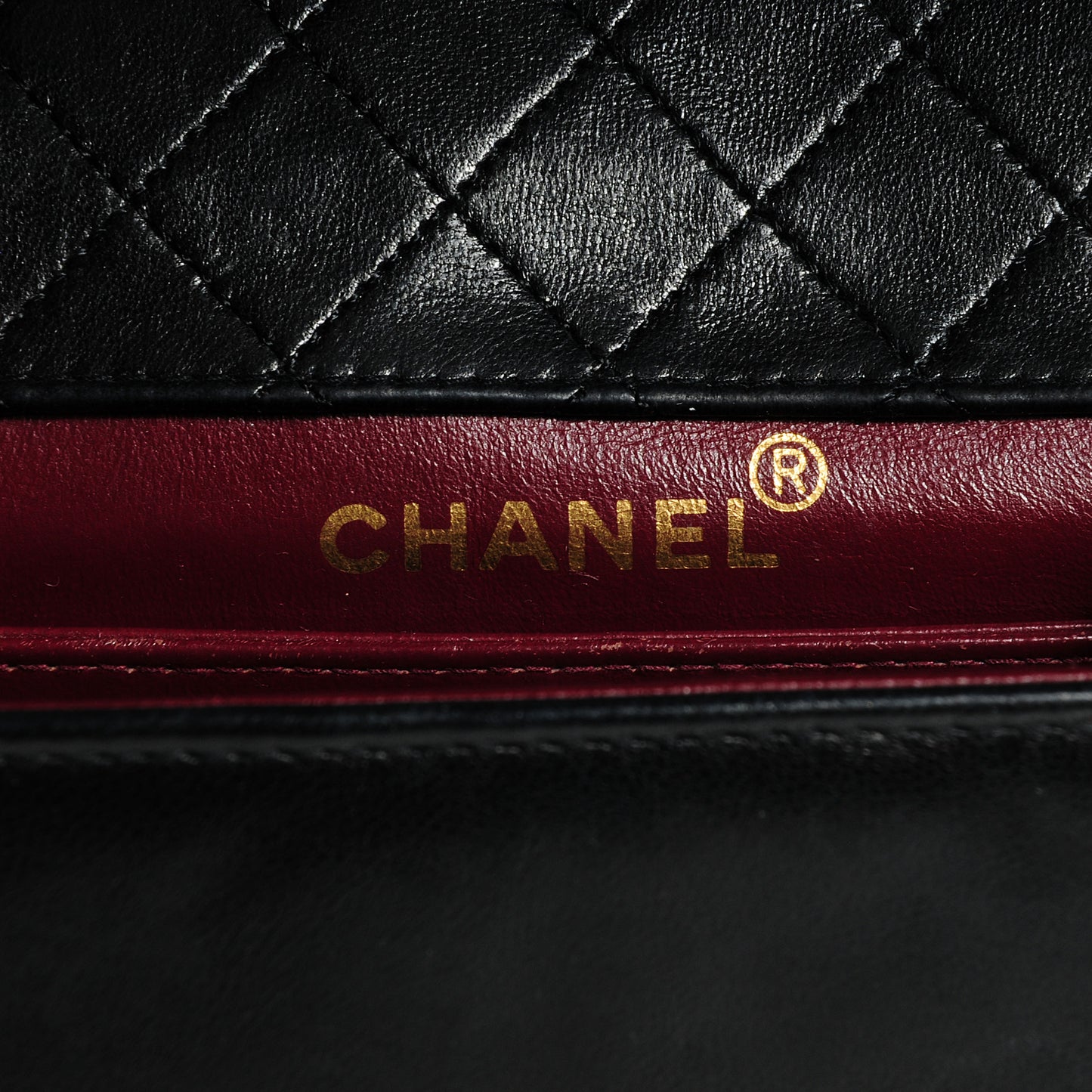 Lambskin Quilted Shoulder Flap Bag Black