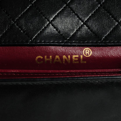 Chanel Lambskin Quilted Shoulder Flap Bag Black 8 of 10