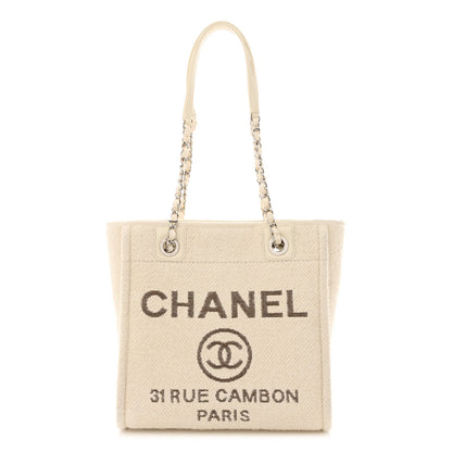 Chanel Mixed Fibers Small Deauville Tote Ecru 1 of 11