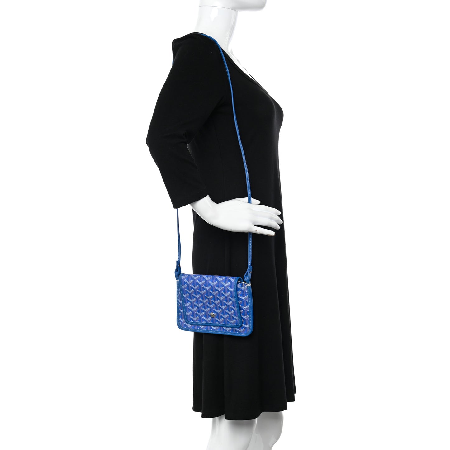 Goyardine Plumet Wallet Clutch Blue
