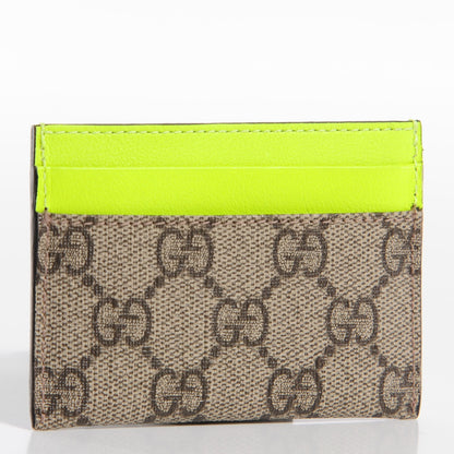 Gucci GG Supreme Stars Card Holder Yellow 3 of 6