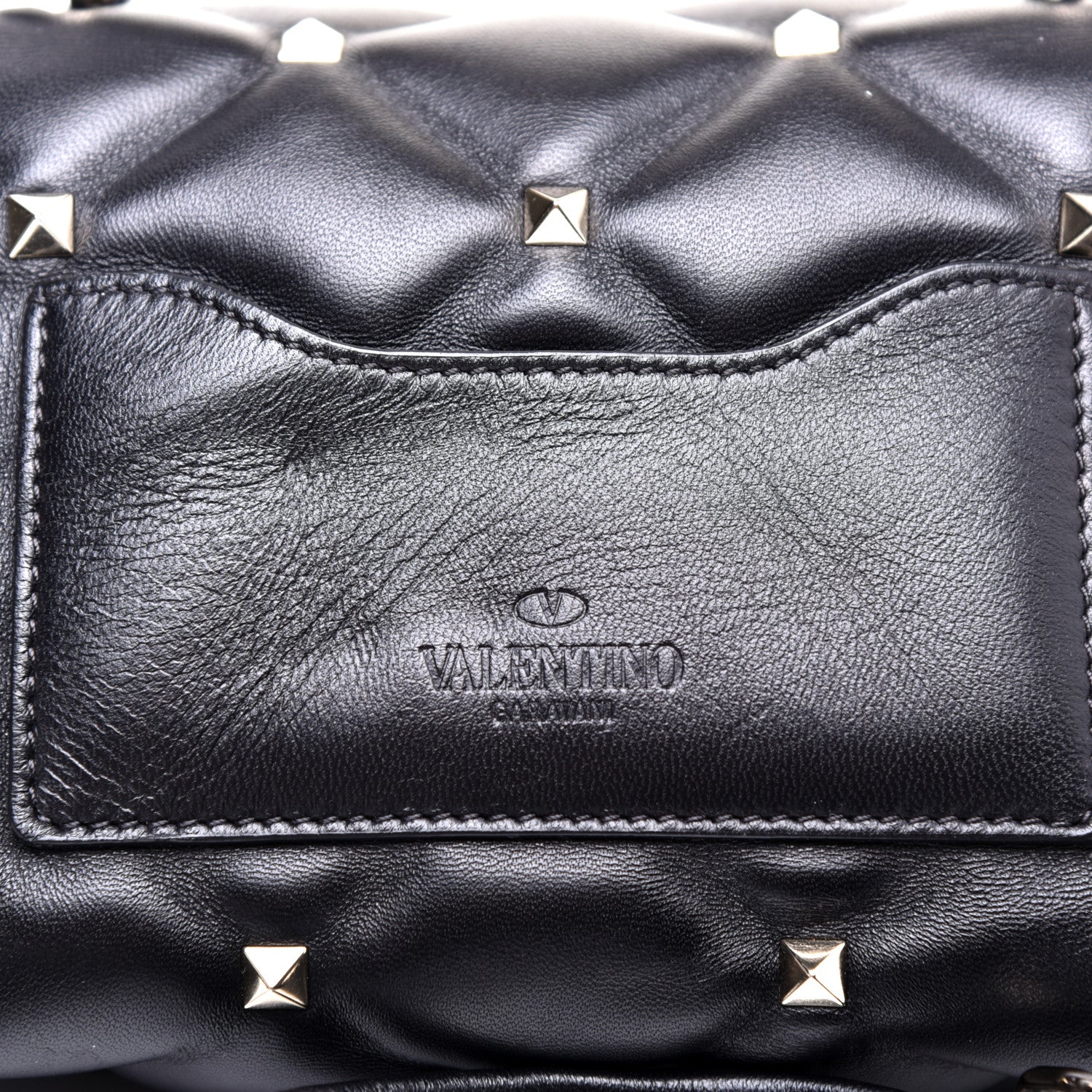 Valentino Garavani Nappa Mini Candystud Top Handle Bag Black 9 of 10