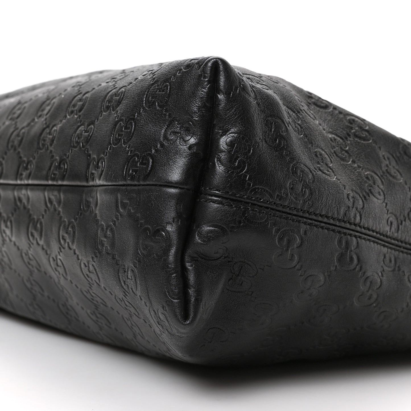 Guccissima Medium Icon Bit Hobo Black