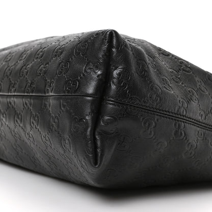 Gucci Guccissima Medium Icon Bit Hobo Black 9 of 9