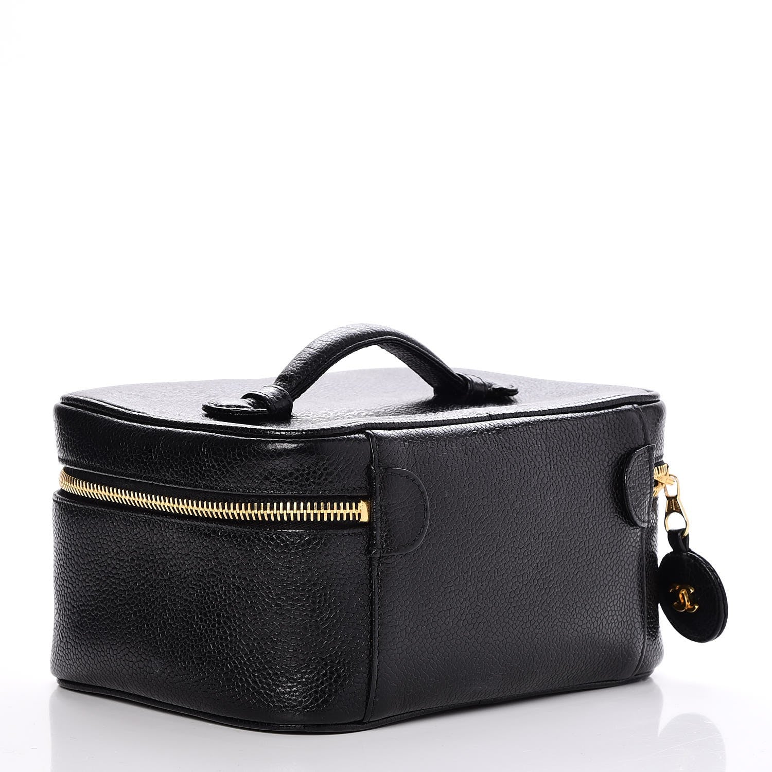 Chanel Caviar Vanity Cosmetic Case Black 3 of 10