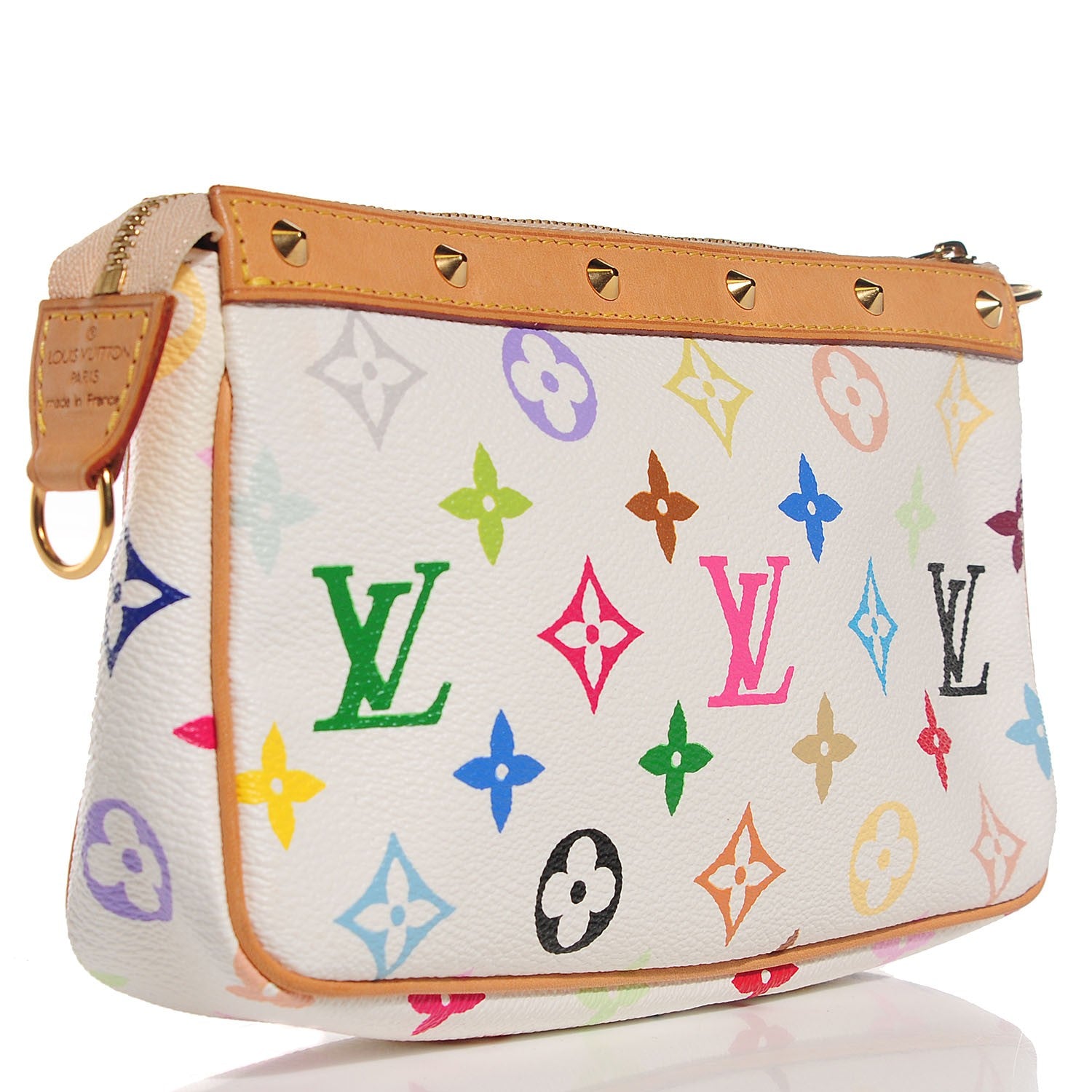 Louis Vuitton Monogram Multicolor Pochette Accessories White 3 of 8