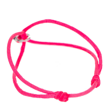 Louis Vuitton X UNICEF Sterling Silver Lockit Bracelet Neon Pink 3 of 5