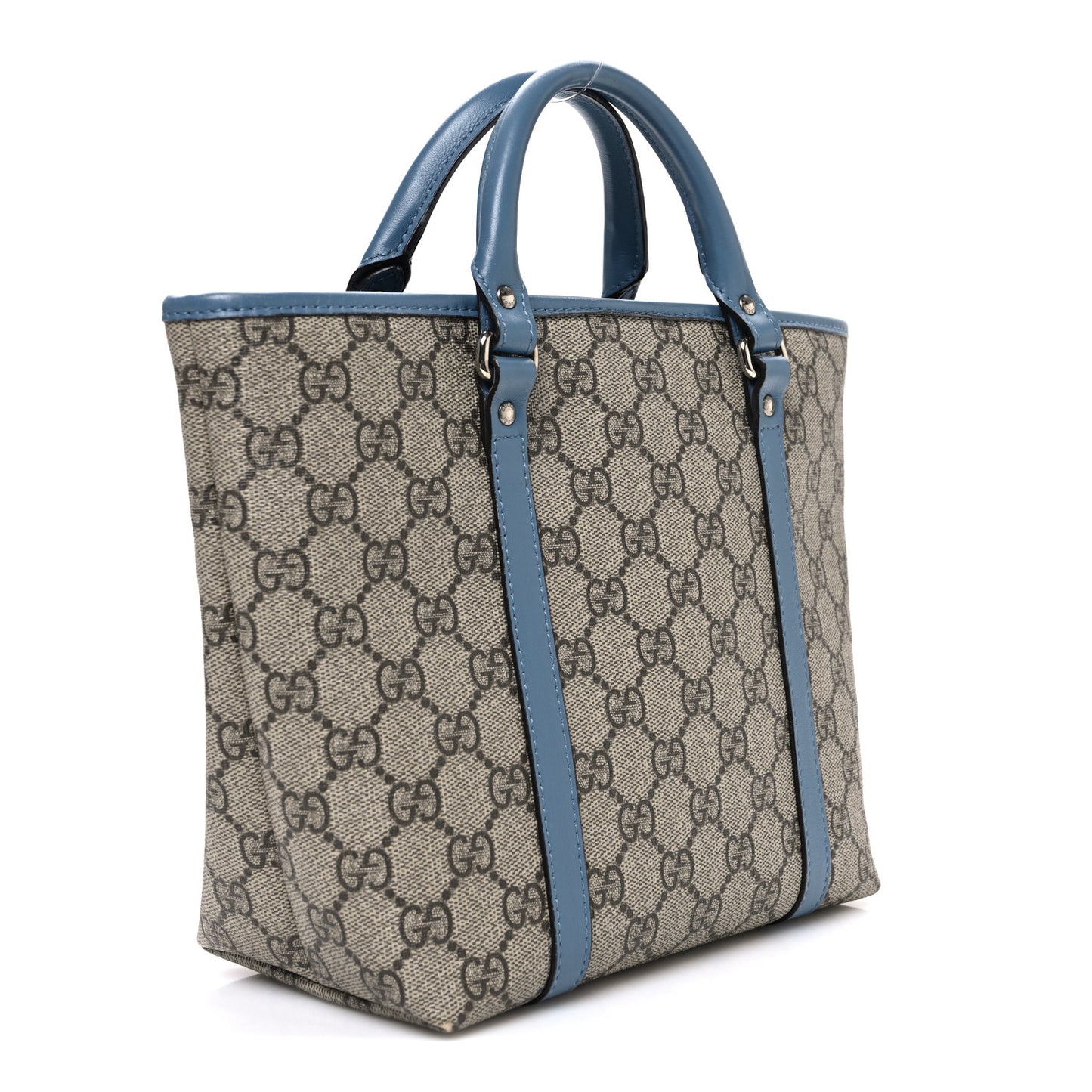GG Supreme Monogram Childrens Tote Blue