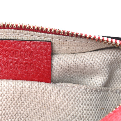 Gucci Pebbled Calfskin Small Soho Disco Bag Tabasco Red 7 of 11