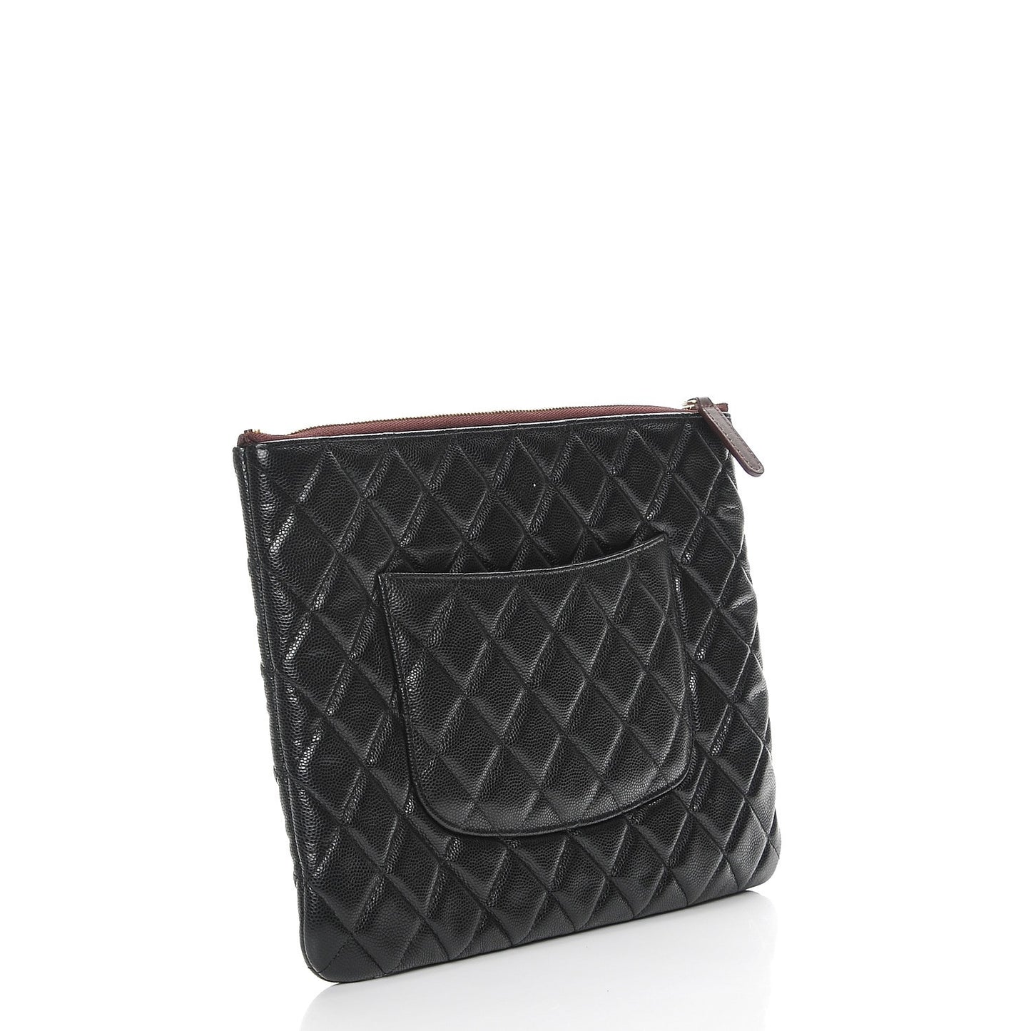 Caviar Quilted Medium Cosmetic Case Black