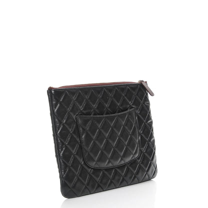 Chanel Caviar Quilted Medium Cosmetic Case Black 3 of 8