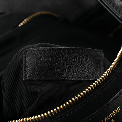 Saint Laurent Lambskin Quilted Maxi Icare Shopping Tote Black 8 of 11