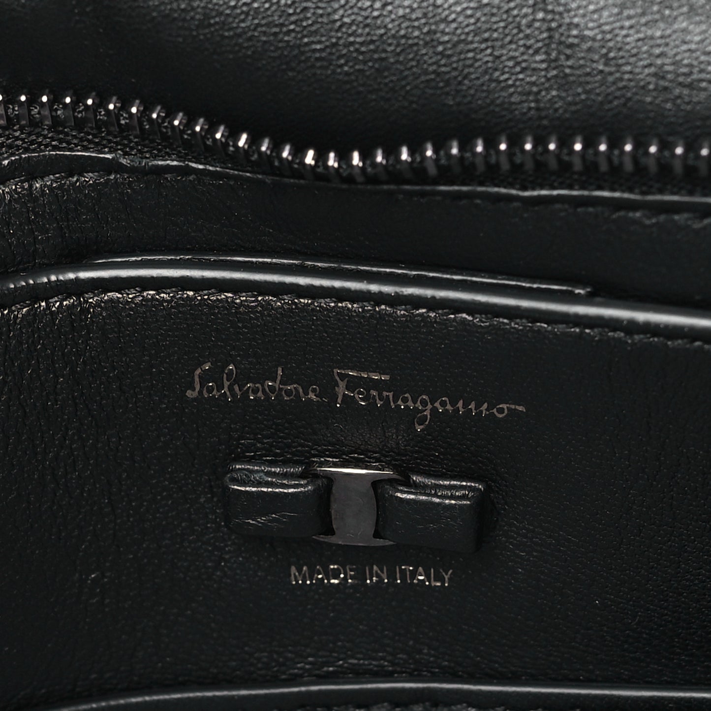 Calfskin Small Viva Bow Shoulder Bag Black