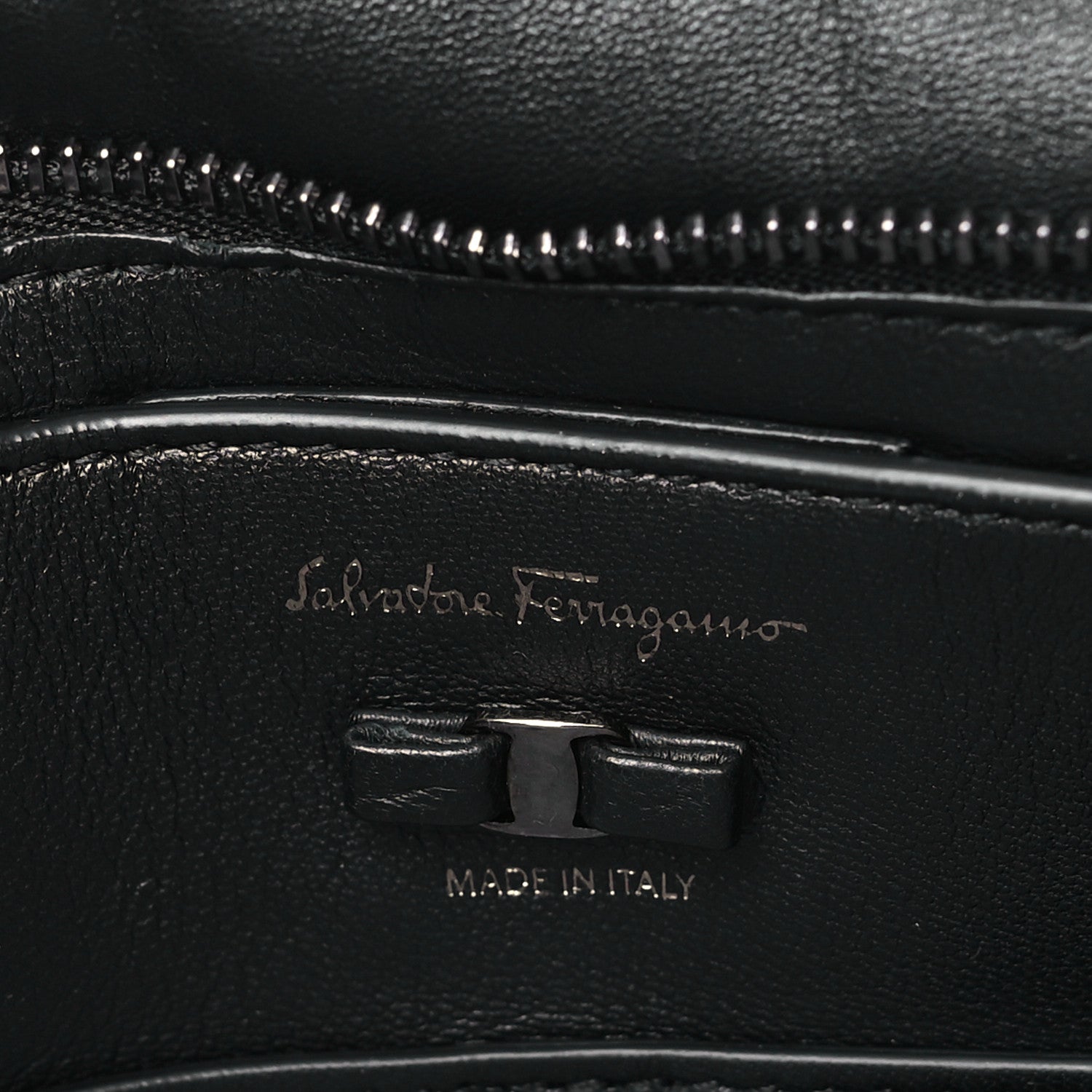 Salvatore Ferragamo Calfskin Small Viva Bow Shoulder Bag Black 7 of 10