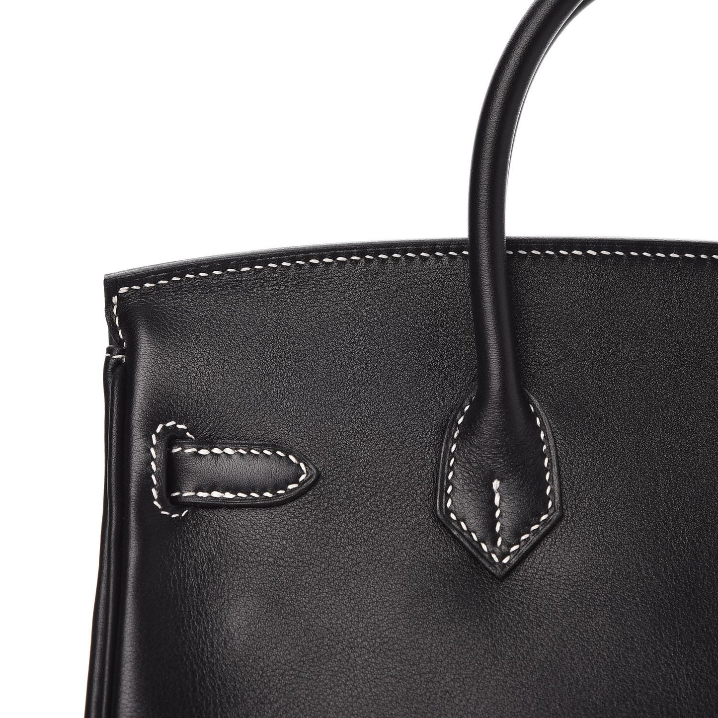 Swift Horseshoe Birkin 25 Black White