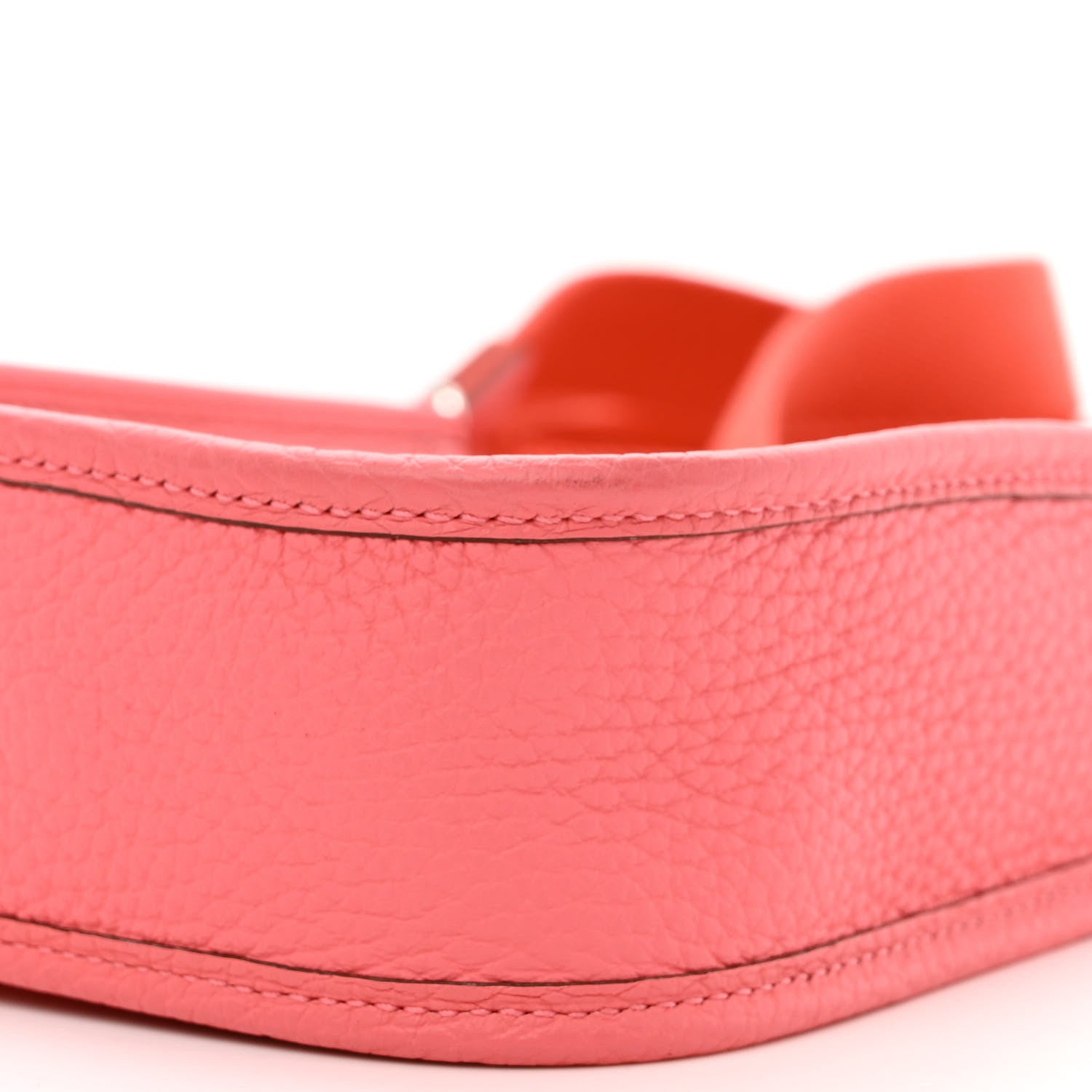 Hermes Taurillon Clemence Amazone Evelyne TPM Rose Azalee Rouge Pivoine 10 of 11