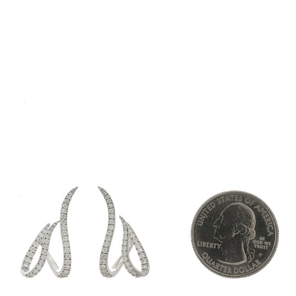 Messika 18K White Gold Diamond Gatsby Daisy Earrings 2 of 5