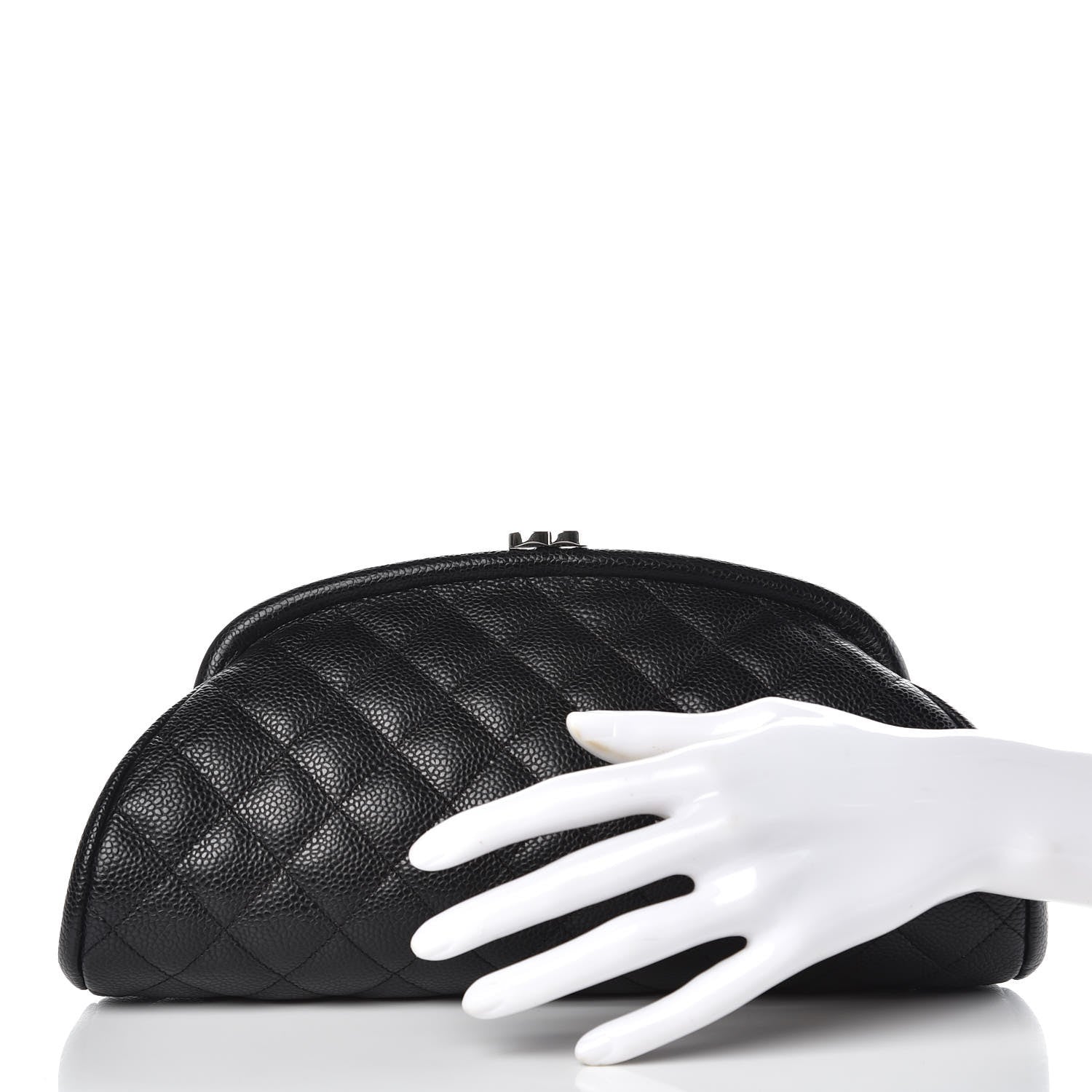 Chanel Caviar Quilted Timeless Clutch Black 2 of 7
