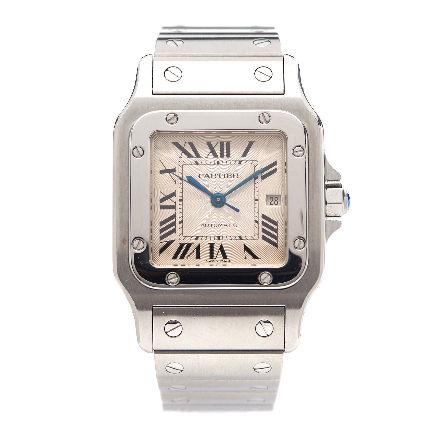 Stainless Steel 29mm Santos De Cartier Galbee Automatic Watch