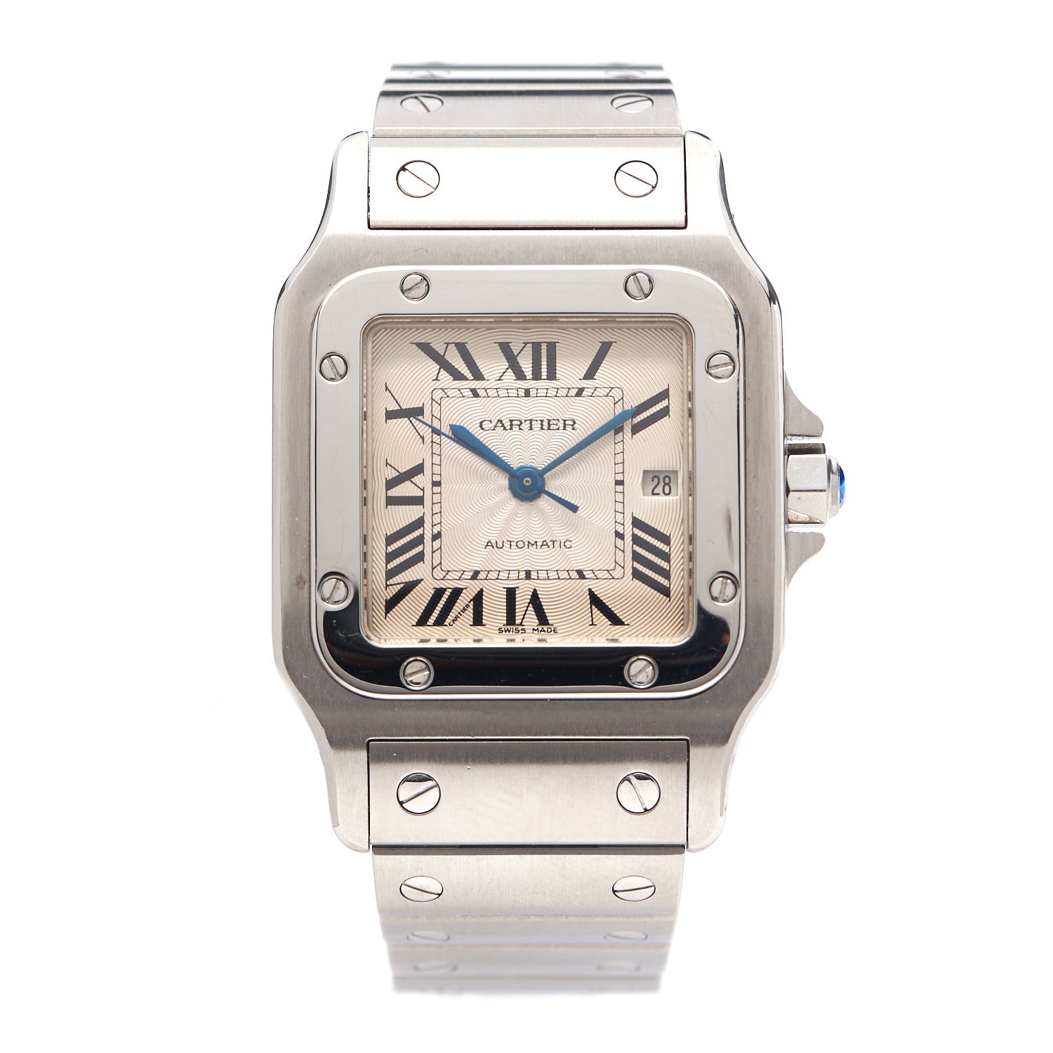Cartier Stainless Steel 29mm Santos De Cartier Galbee Automatic Watch 1 of 5