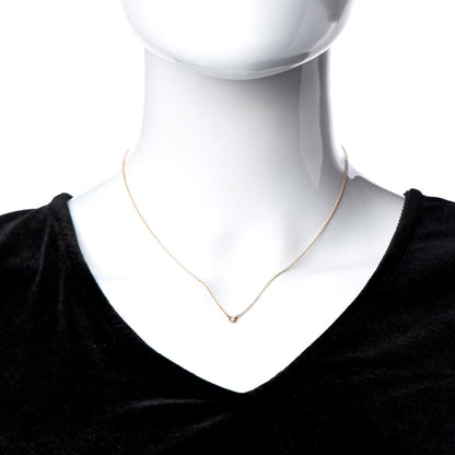 Tiffany 18K Rose Gold Diamond .03ct Elsa Peretti Diamonds by the Yard Pendant Necklace 2 of 8
