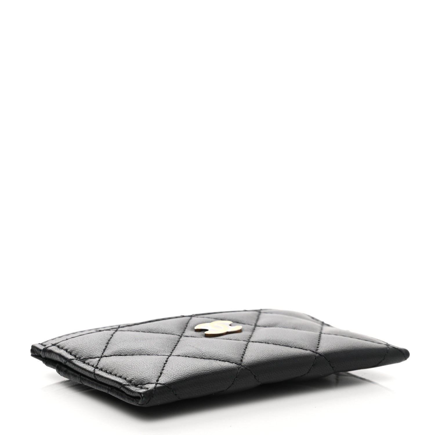 Chanel Lambskin Quilted Card Holder Black 4 of 9