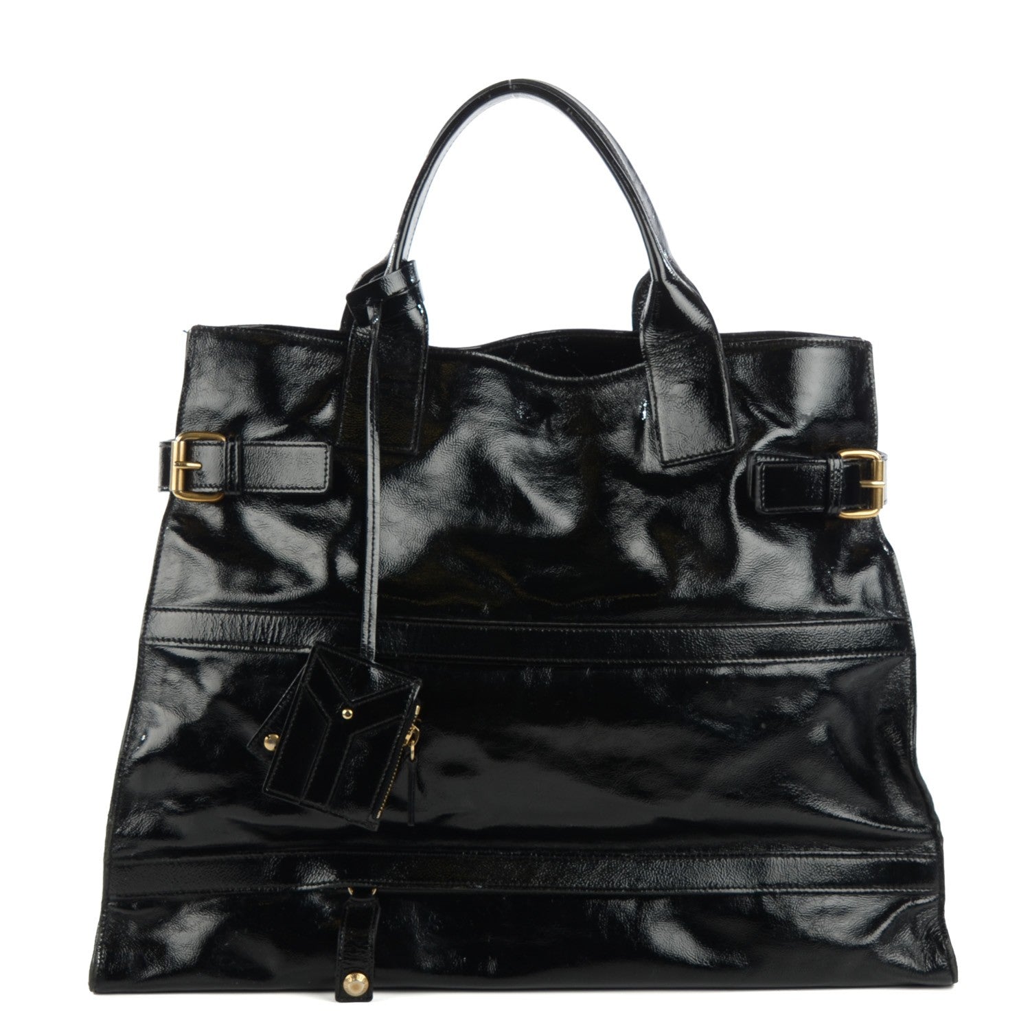 Saint Laurent Patent Sac Anais Tote Black 1 of 8