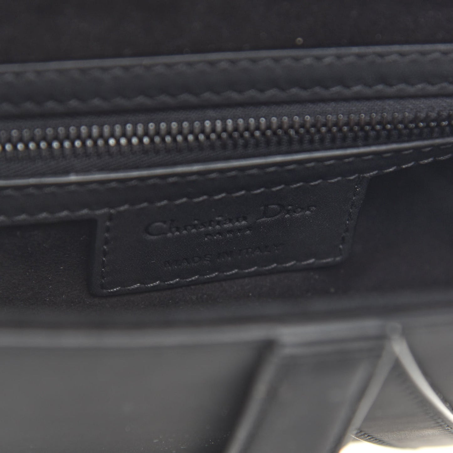 Ultra Matte Calfskin Saddle Bag Black