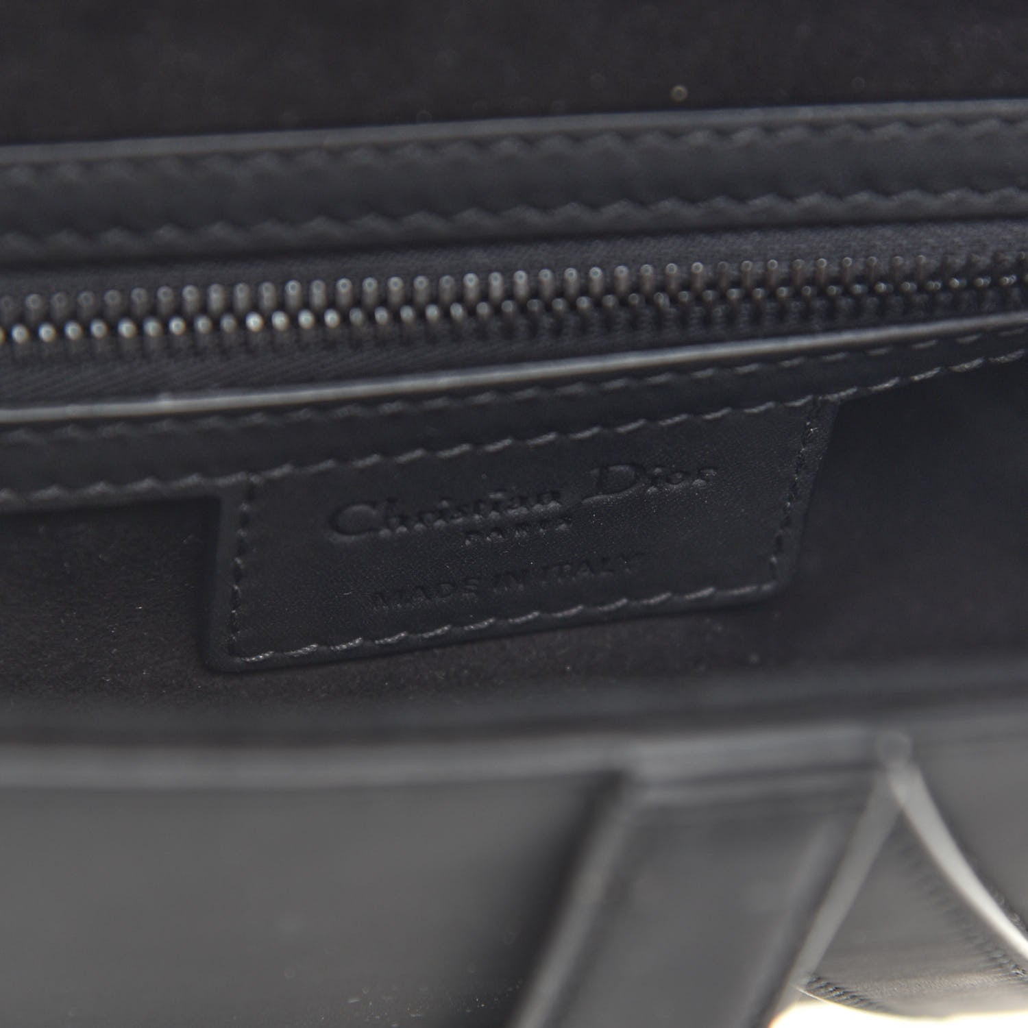 Christian Dior Ultra Matte Calfskin Saddle Bag Black 7 of 7