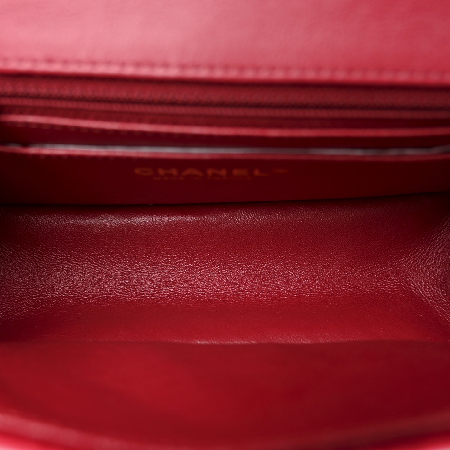 Velvet Quilted Mini 2.55 Reissue Flap Red