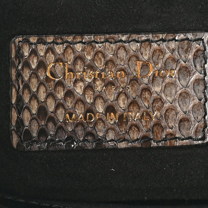 Christian Dior Snakeskin Small Lady Dior Brown Multicolor 6 of 10