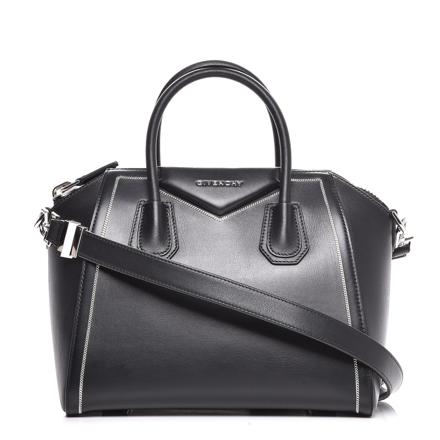 Givenchy Buffed Calfskin Small Chain Antigona Black 1 of 8