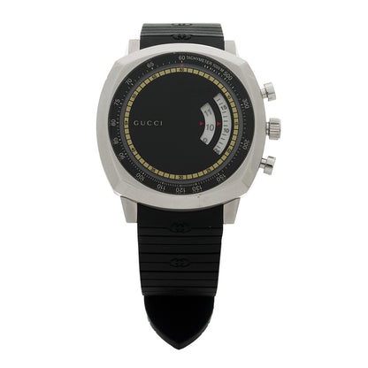 Gucci Stainless Steel Rubber 40mm Grip Quartz Watch Black 1 of 5