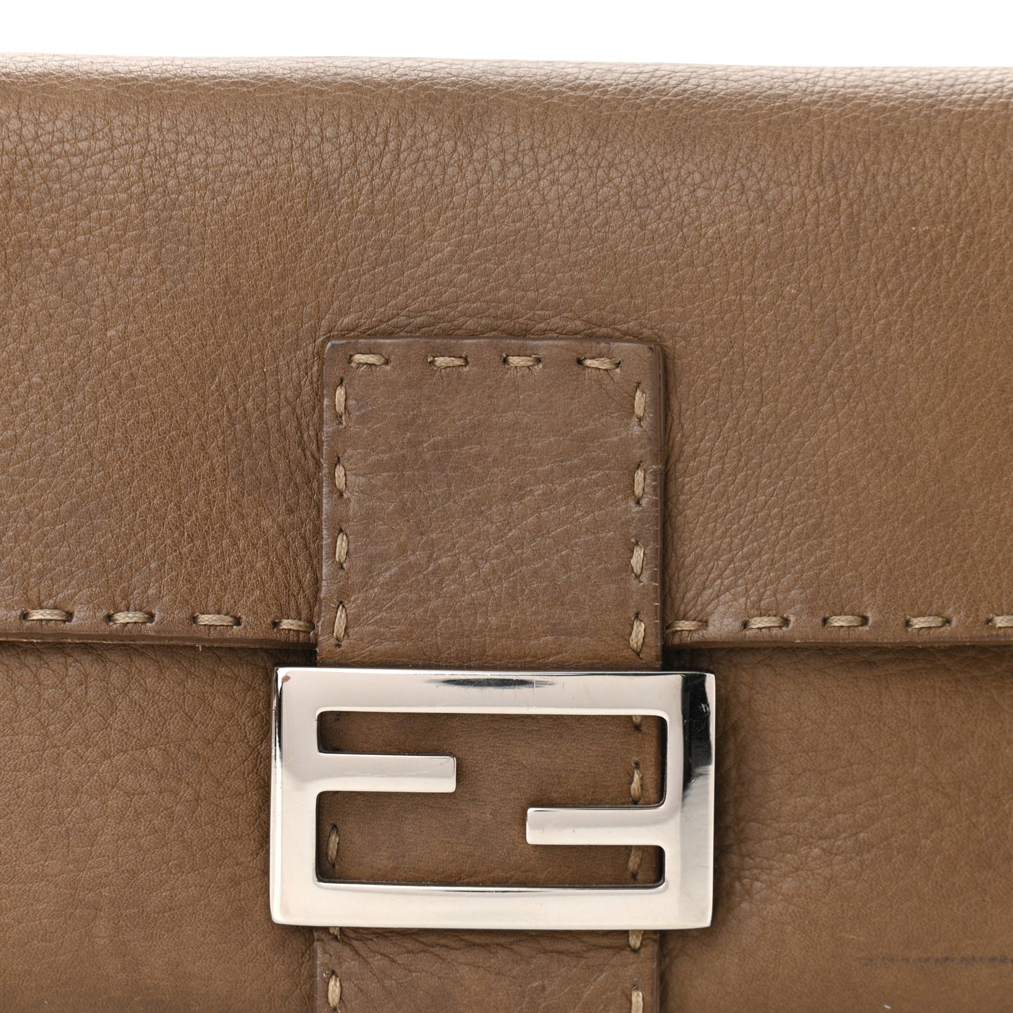 Calfskin Romano Selleria Baguette Brown