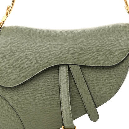 Christian Dior Grained Calfskin Saddle Bag Sage 8 of 11