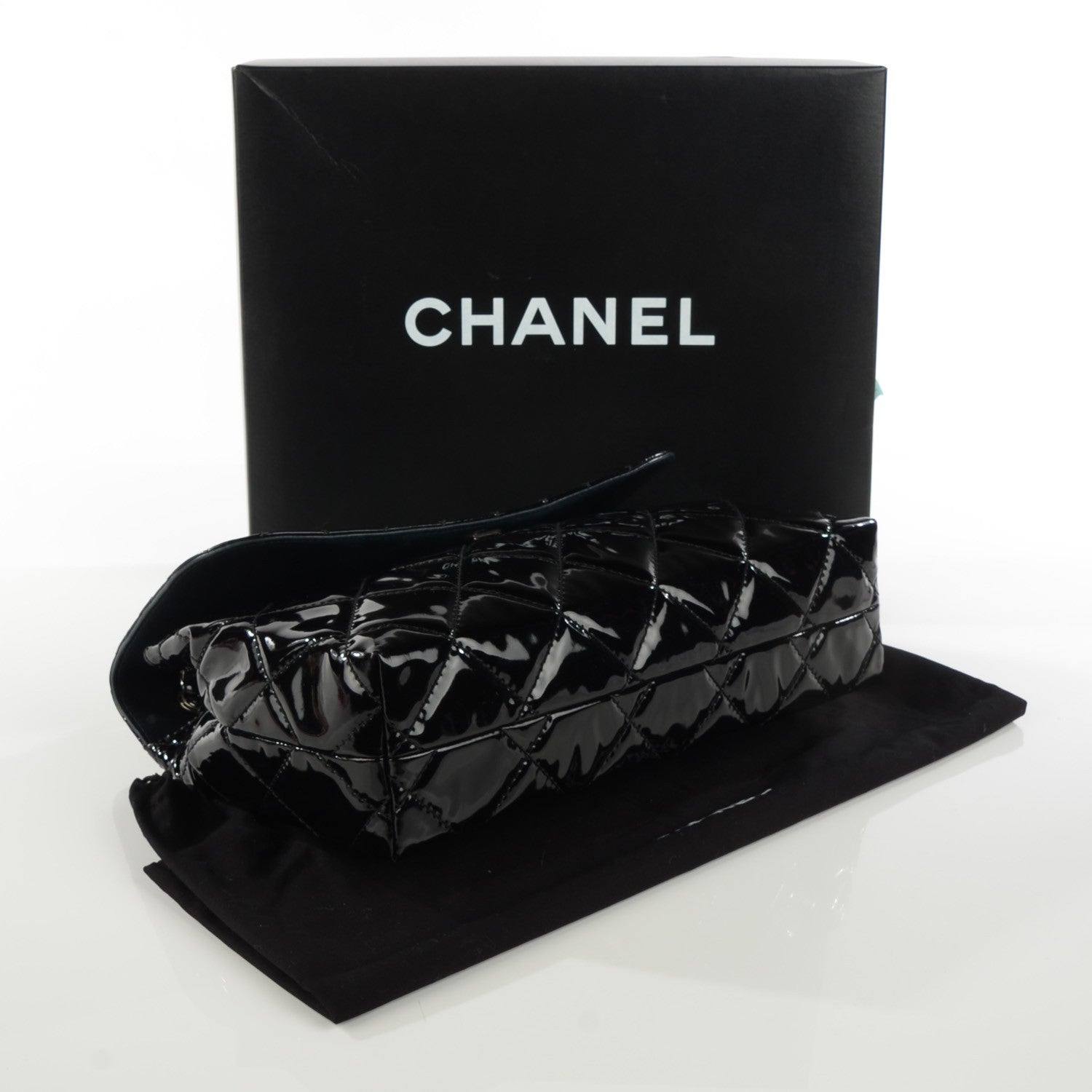 Chanel Vinyl Quilted In the Business Flap Bag Black 4 of 8