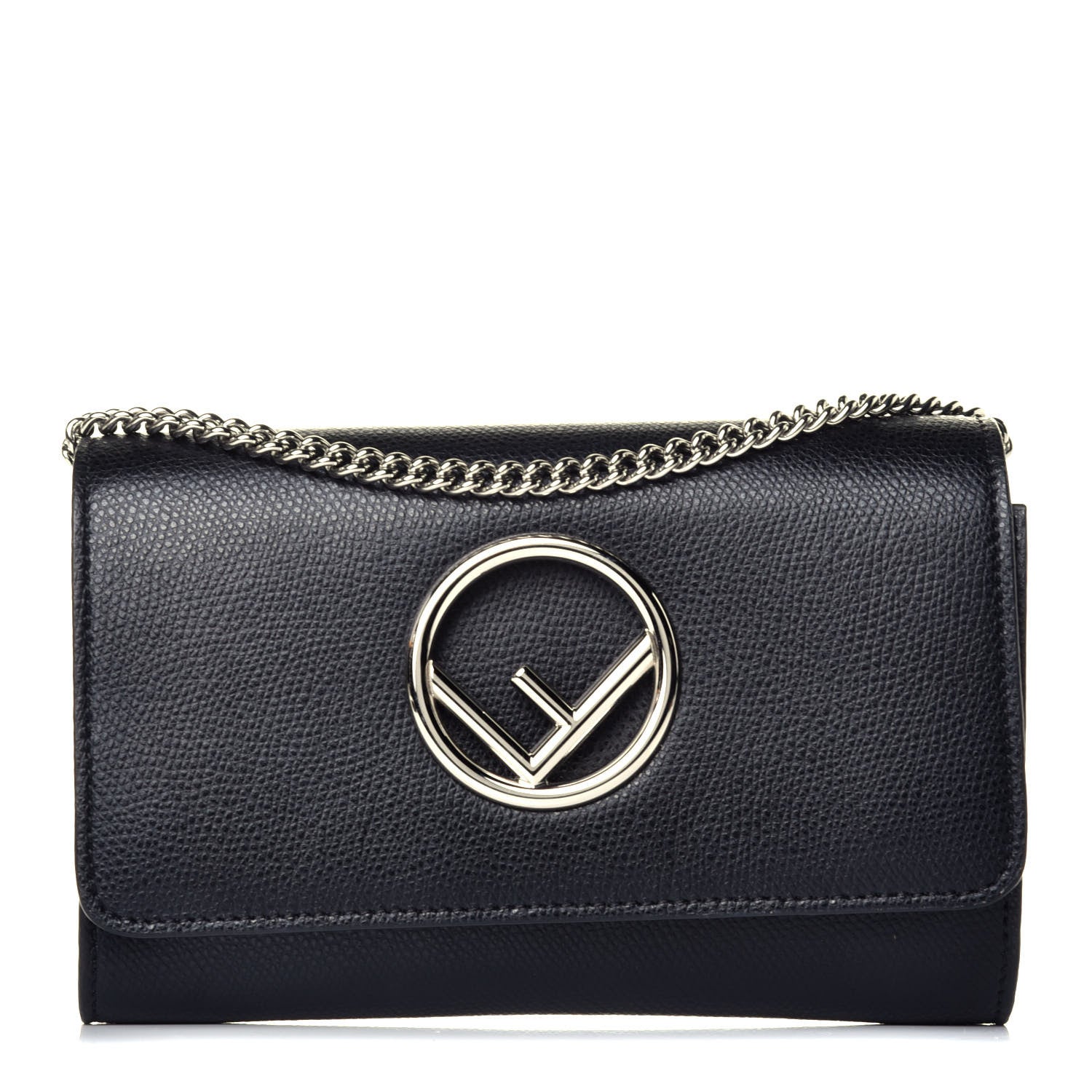 Fendi Vitello Cruise F is Fendi Wallet on Chain Black 1 of 9