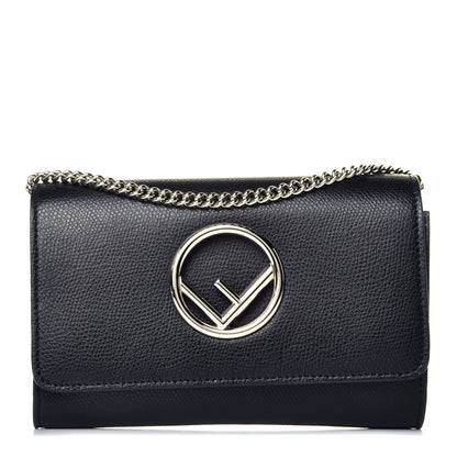 Fendi Vitello Cruise F is Fendi Wallet on Chain Black 1 of 9