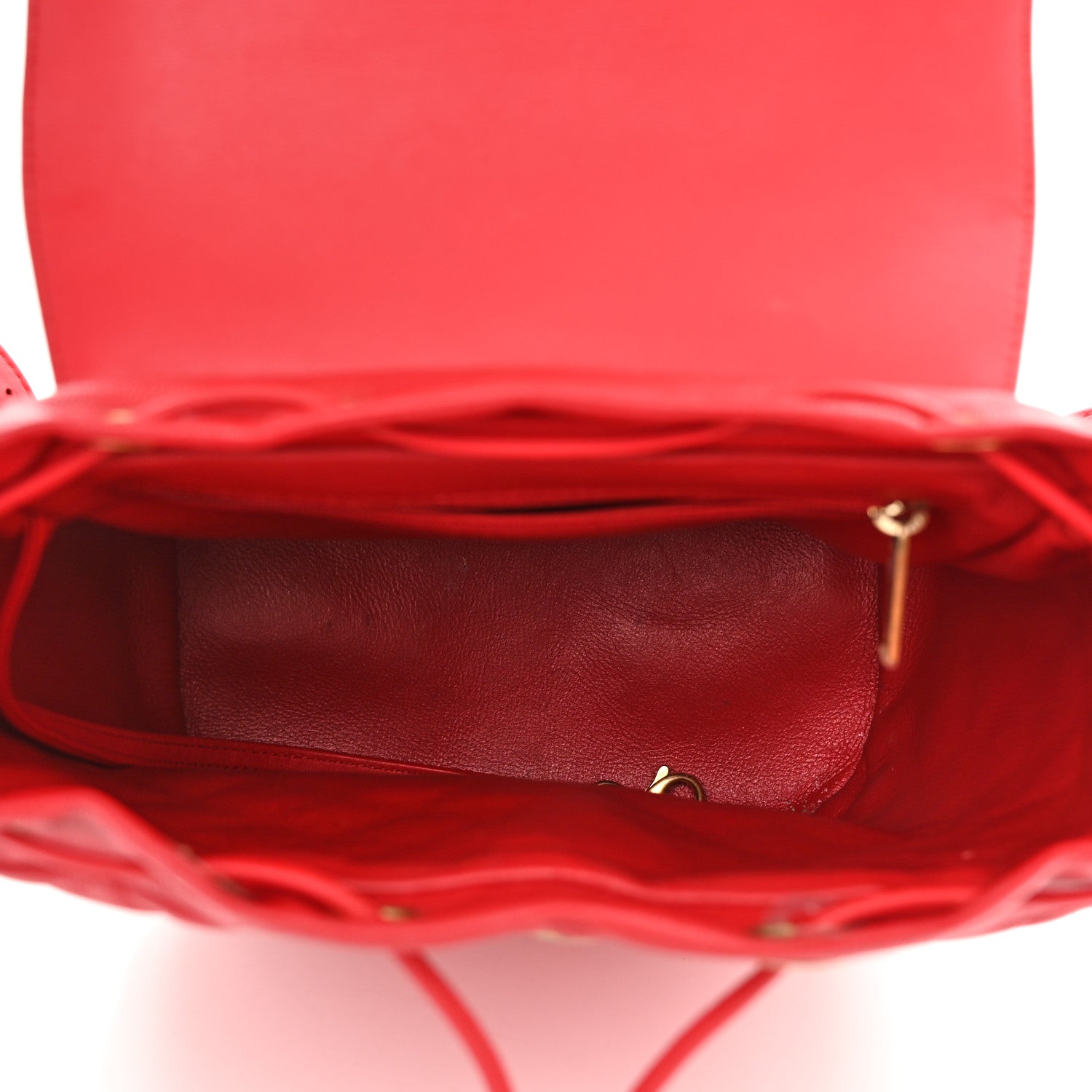 Chanel Caviar Quilted Filigree Backpack Red 4 of 19