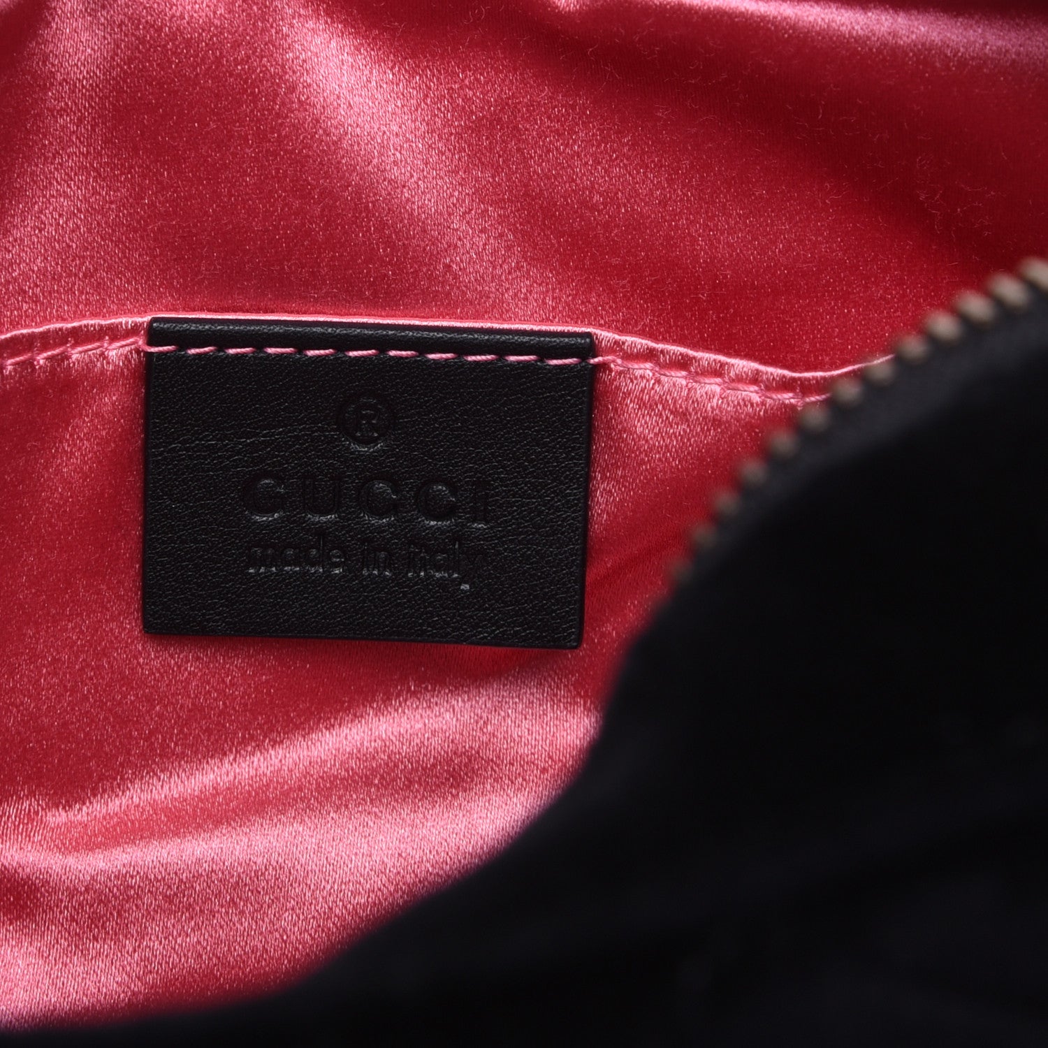 Gucci Velvet Matelasse Marquise Crystals Mini GG Marmont Chain Shoulder Bag Black 8 of 13
