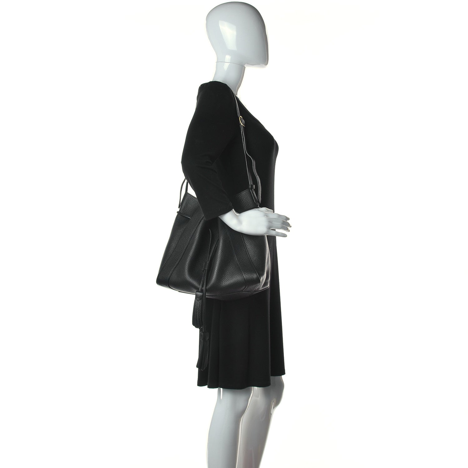 Mulberry Heavy Grain Calfskin Small Millie Tote Black 3 of 23