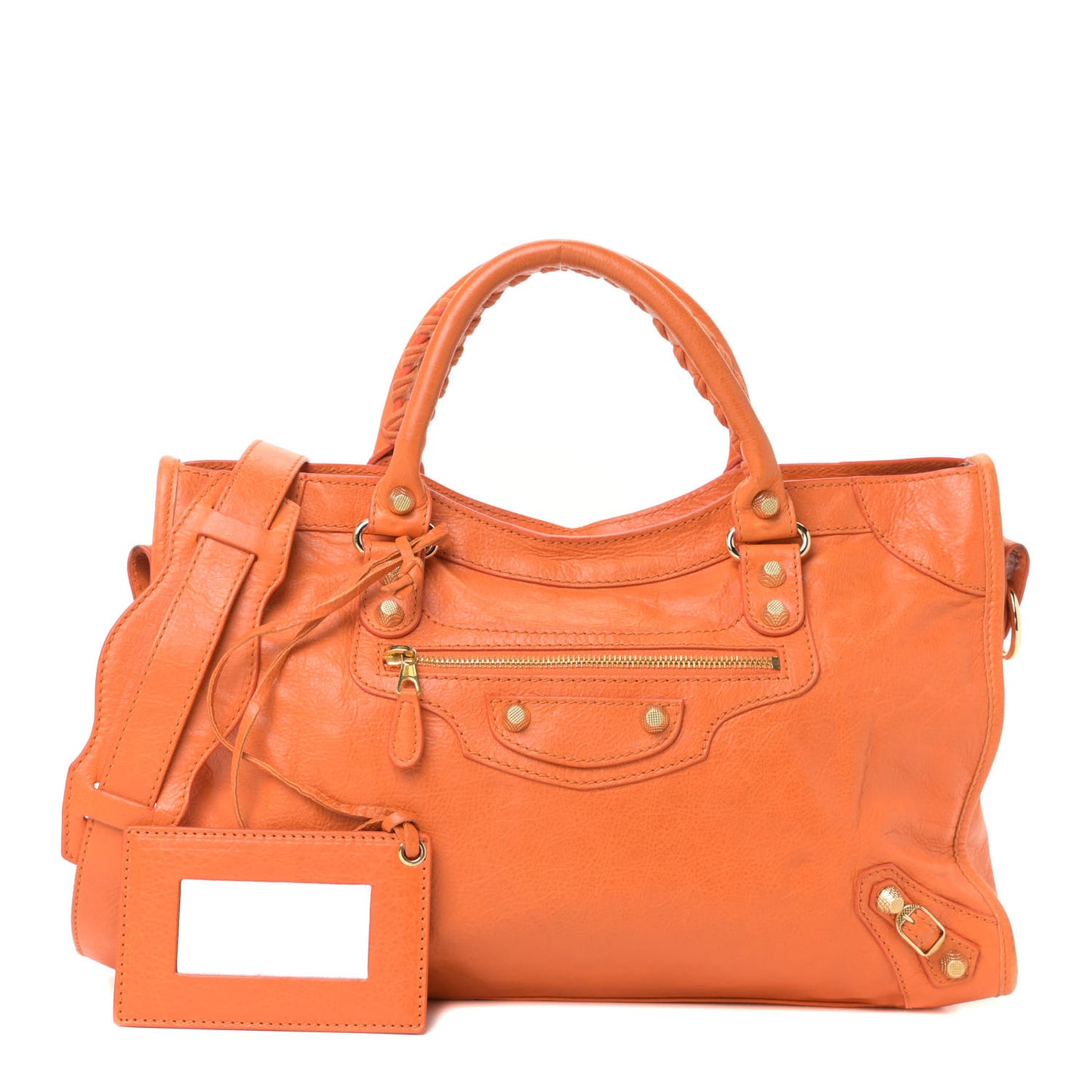 Agneau Giant 12 Gold Hardware City Tangerine