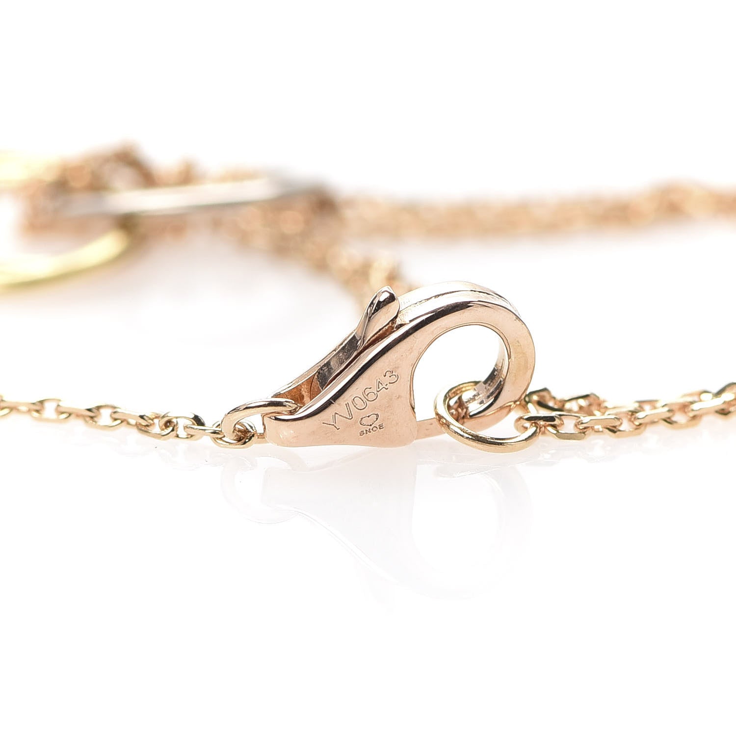 Cartier 18K Pink Yellow White Gold Trinity Bracelet 4 of 6